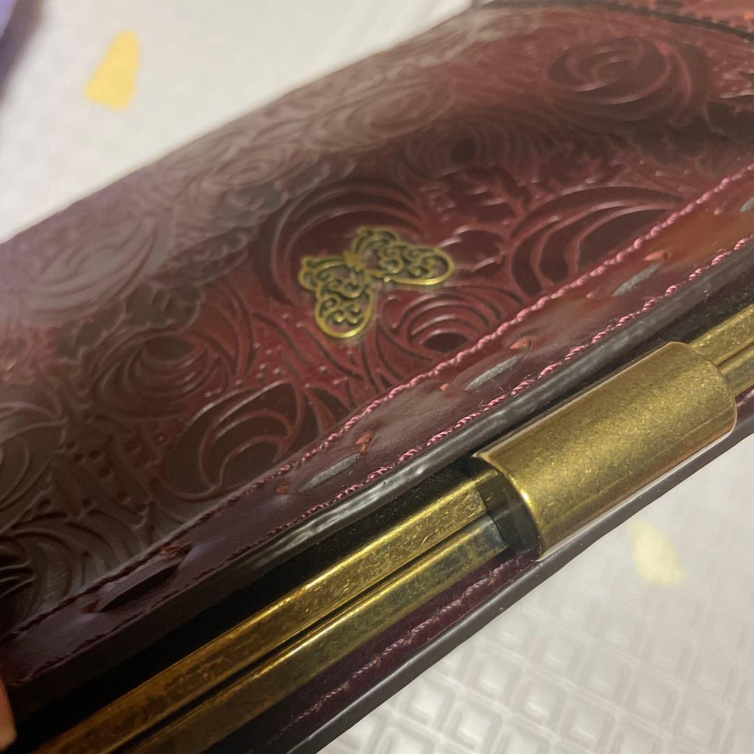 ANNA SUI ショルダーバッグ ハンドバッグ 2way レザー がま口