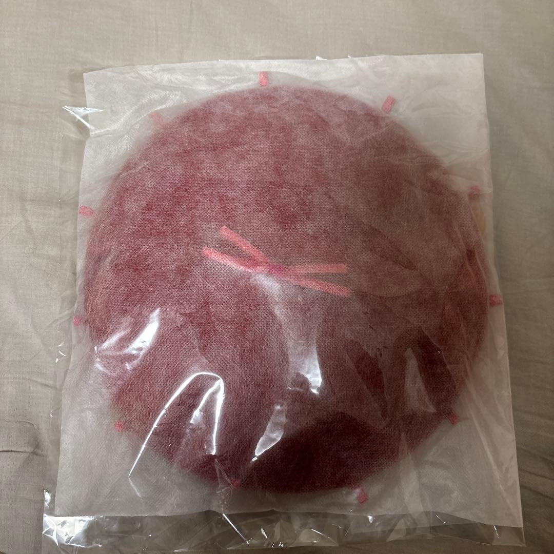 バラ色の帽子　ベレー帽　赤　BaraironoBoushi