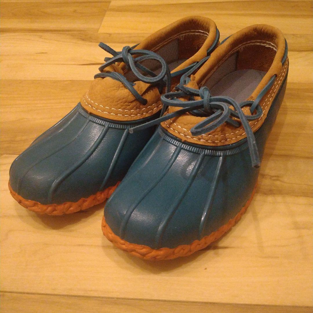 ビーンブーツ　LLBean　ガムシューズ　サイズ約２６センチ前後　オレンジ　緑