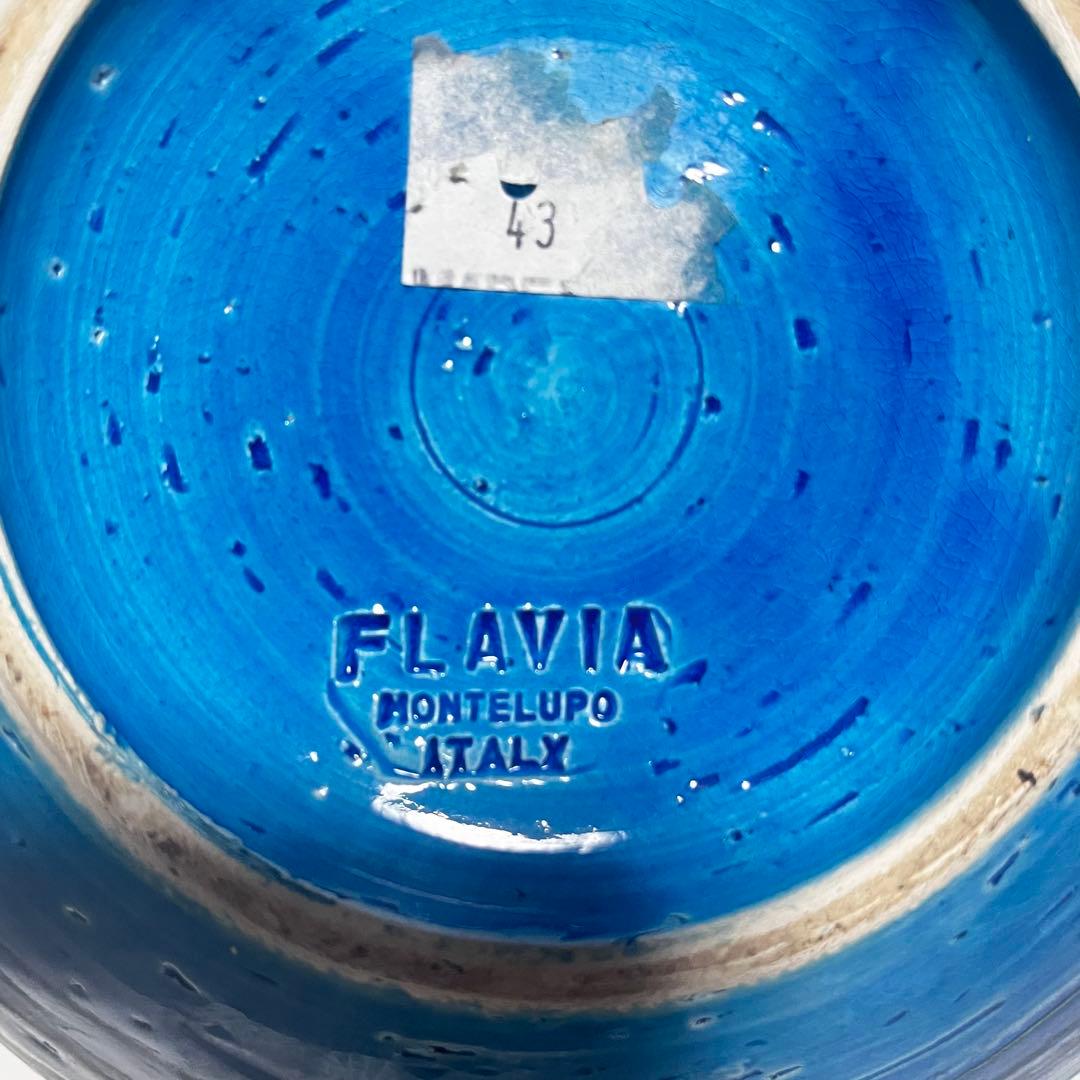 美品 稀少 特大サイズ リミニブルー FLAVIA フラビア イタリア製 花瓶
