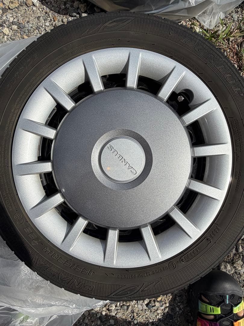 さ*ん様 ダイハツムーブキャンバス　純正ホイルタイヤ14インチ4本セット