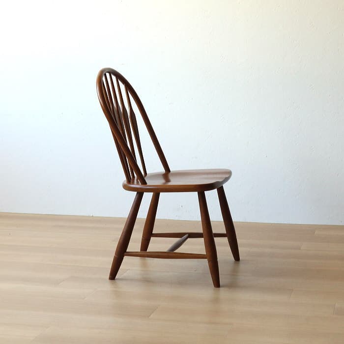 アンティーク 柏木工 ウィンザーチェア ナラ材 古家具 無垢材③