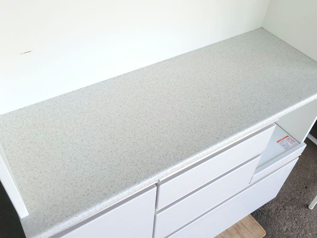 引取り限定！幅120cm キッチンボード 食器棚 アルミナ2 120KB ニトリ