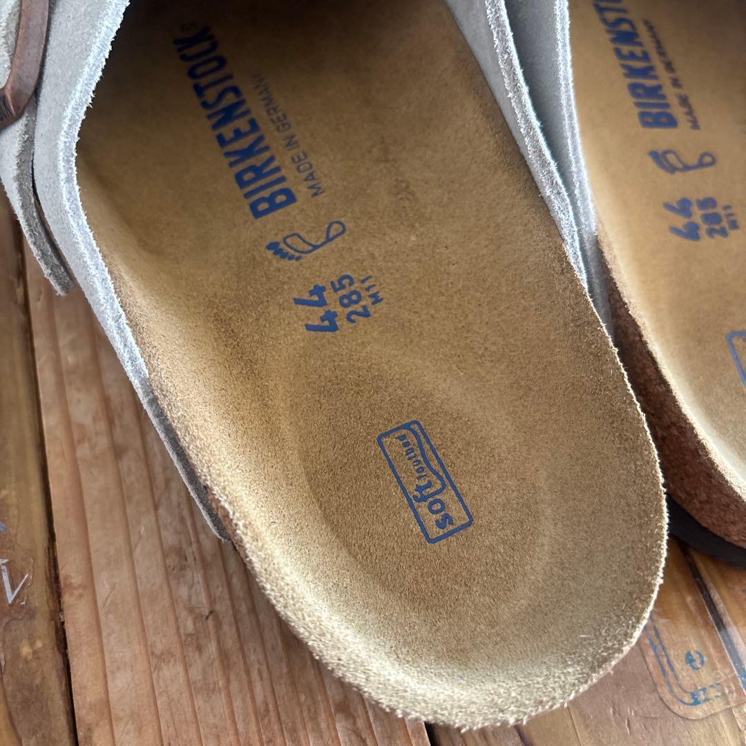 BIRKENSTOCK スエードサボサンダル 44 グレー