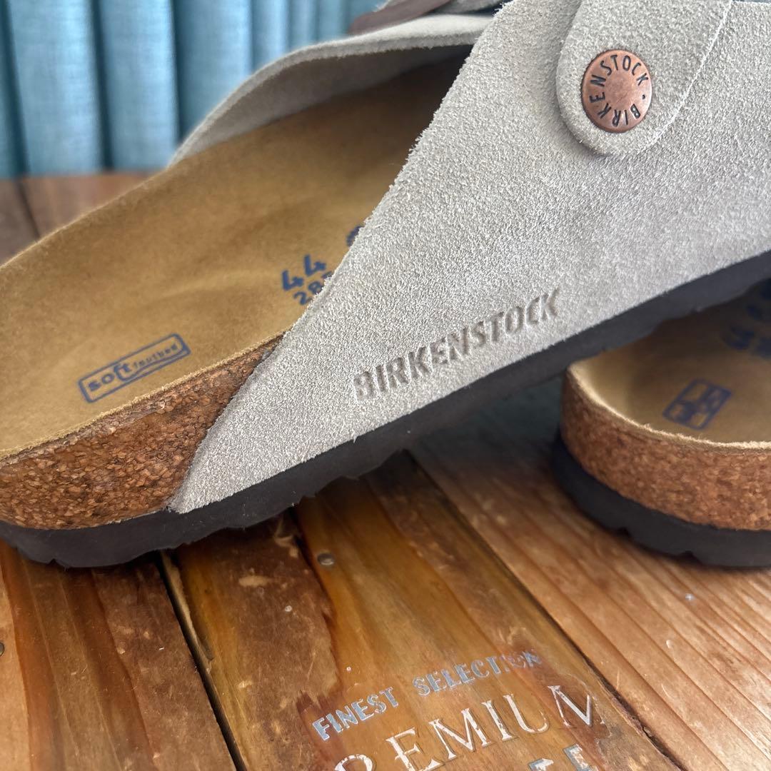 BIRKENSTOCK スエードサボサンダル 44 グレー