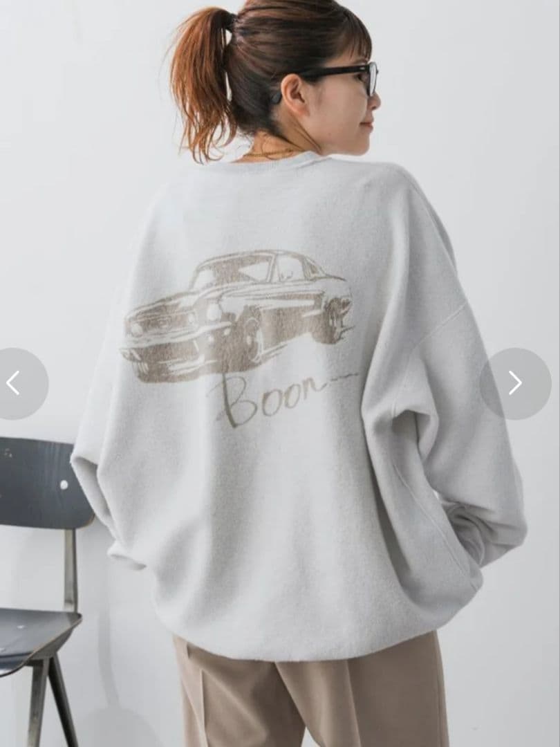 Spick & Span Higuchi*S リバーシブルスウェット (ピンク)