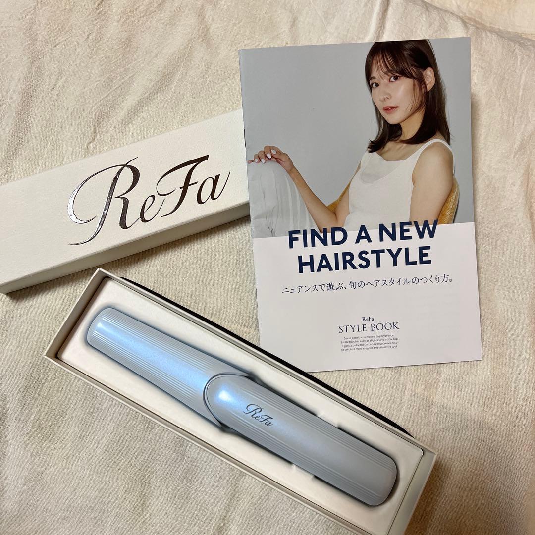 ReFa フィンガーアイロンST 本体　ホワイト　ヘアアイロン