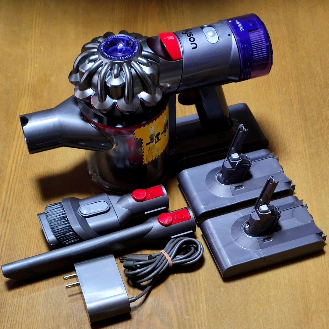 ダイソン V8SV10K 掃除機 分解清掃済み 動作品 純正バッテリー３つセット