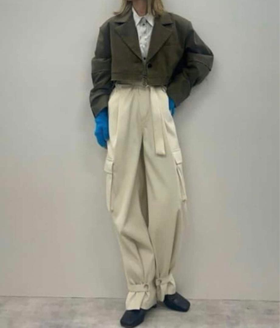 【MAISONSPECIAL】サスペンダー付きカーゴパンツ【定価¥22,000】