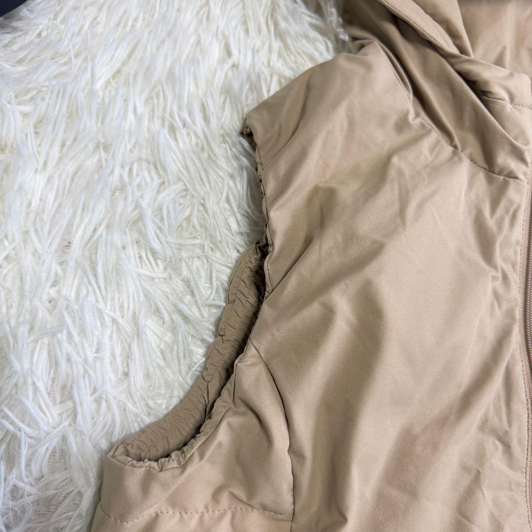 【ビームスゴルフ】美品 ダウンワンピース ロングベスト 中綿 ベージュ Mサイズ