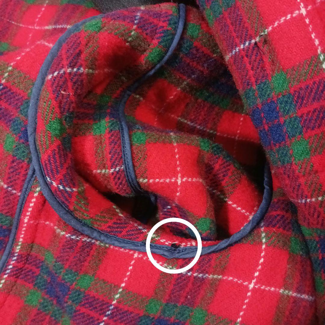 ✨美品✨バラクータ　ダッフルコート　水牛トルグ　チェック　ネイビー　38