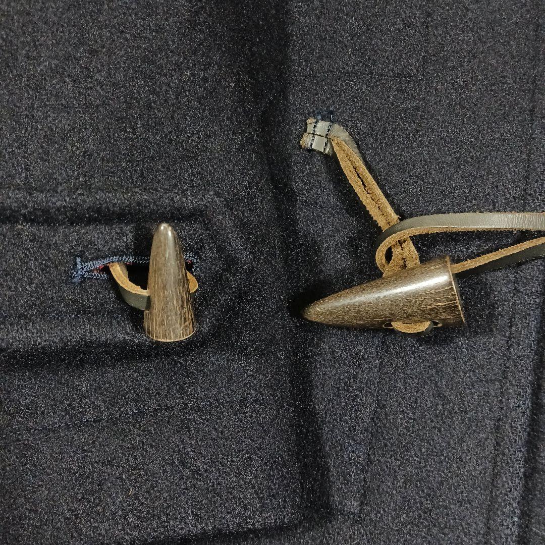 ✨美品✨バラクータ　ダッフルコート　水牛トルグ　チェック　ネイビー　38