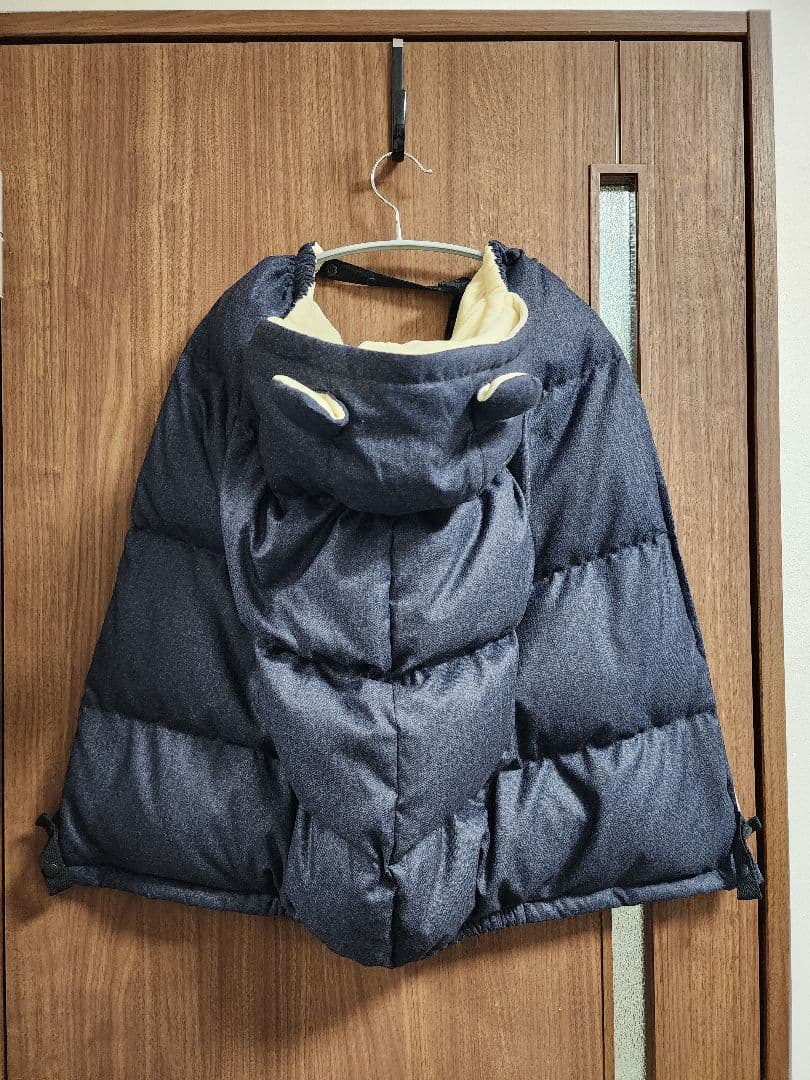 a.i.nママコート ダウン ケープ付 マタニティ M〜L ネイビー 抱っこ対応