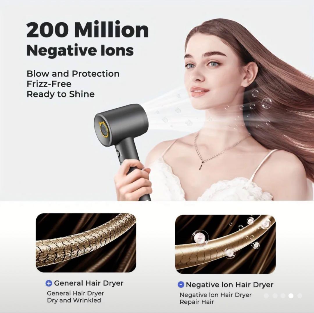 【未開封品/参考価格1万6千円超】Bopcalヘアドライヤー速乾マイナスイオン