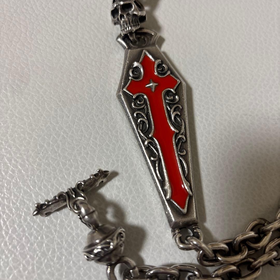 FAL スカル 十字架 ウォレットチェーン