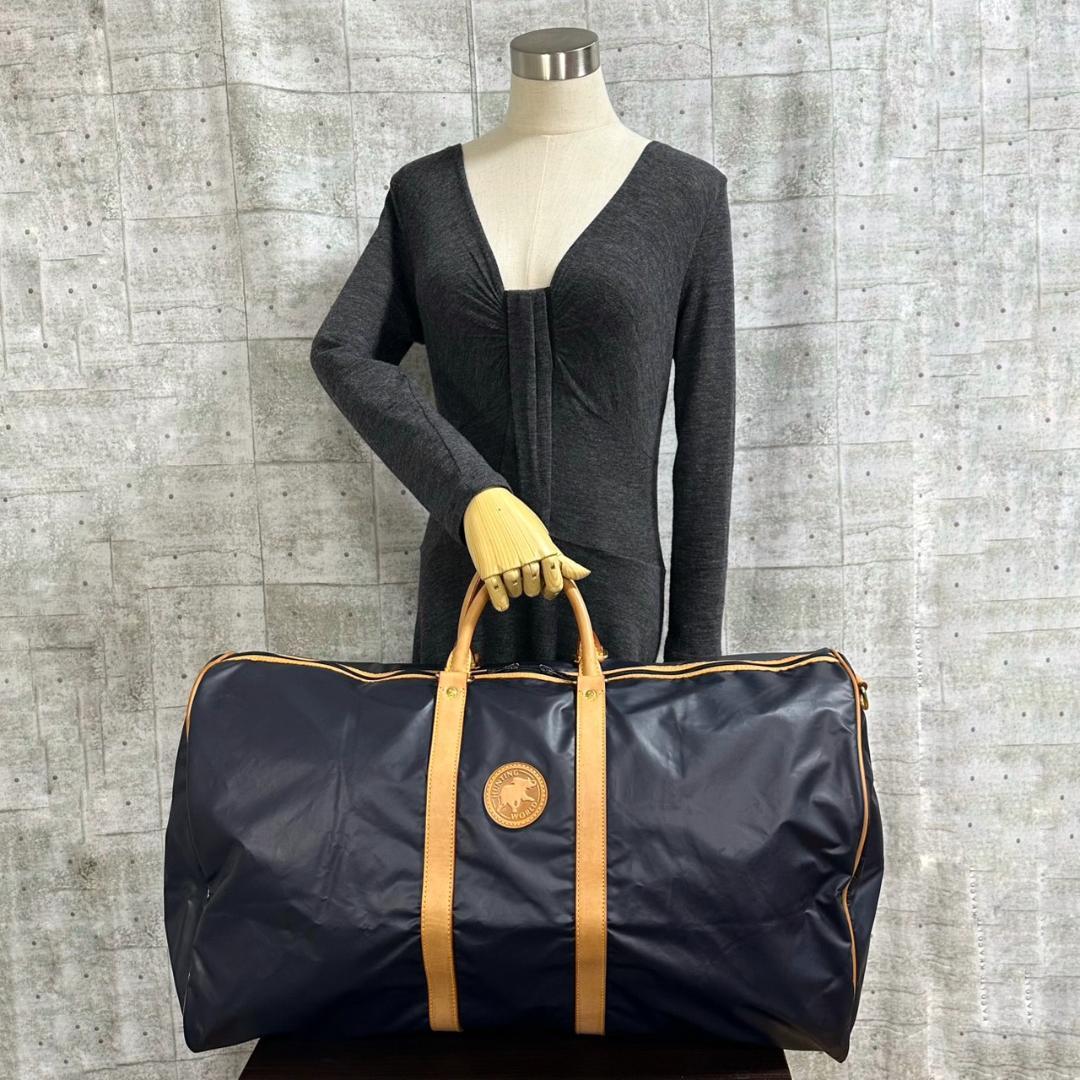 HUNTING WORLD バチュークロス ボストンバッグ 大容量 男女兼用