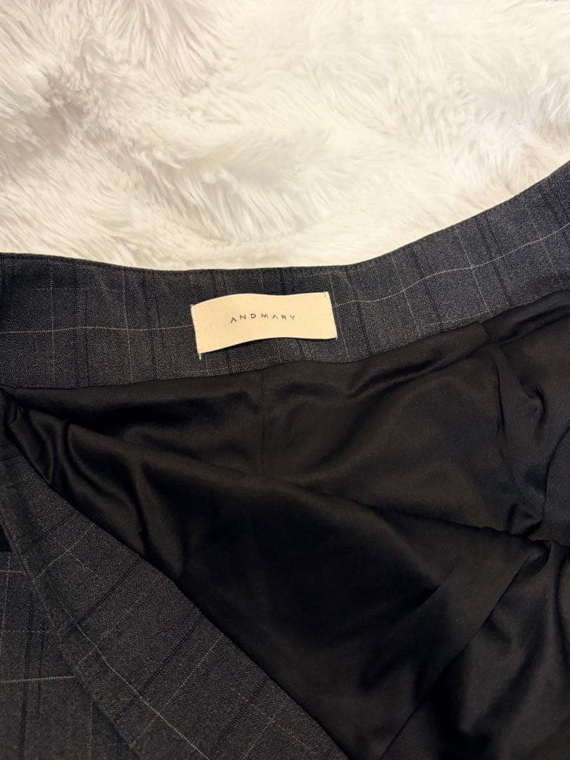 スカート ANDMARY Miu pleats skirt gray M