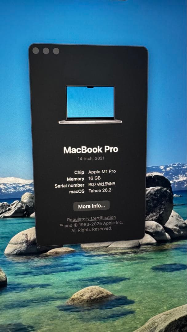 MacBook Pro M1 Pro 14インチ 2021 スペースグレイ