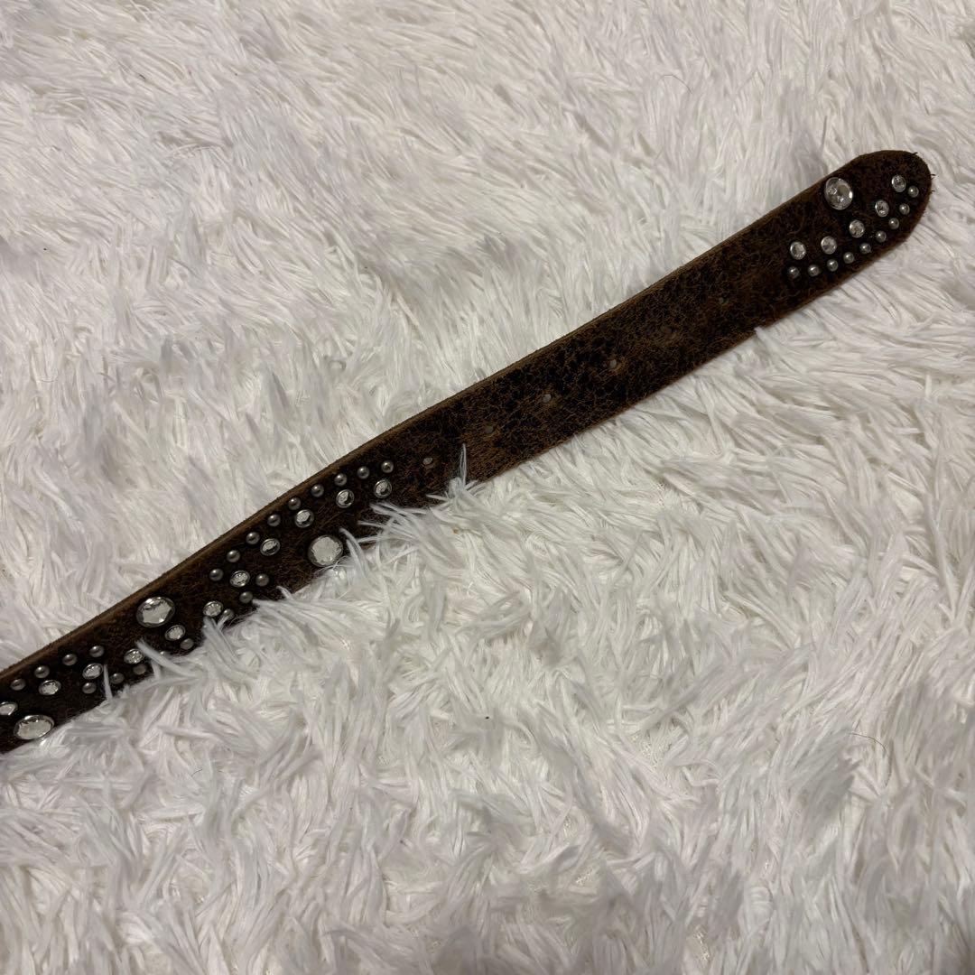 y2k 00s archive レザー　グランジ スタッズベルト　ギャル 平成