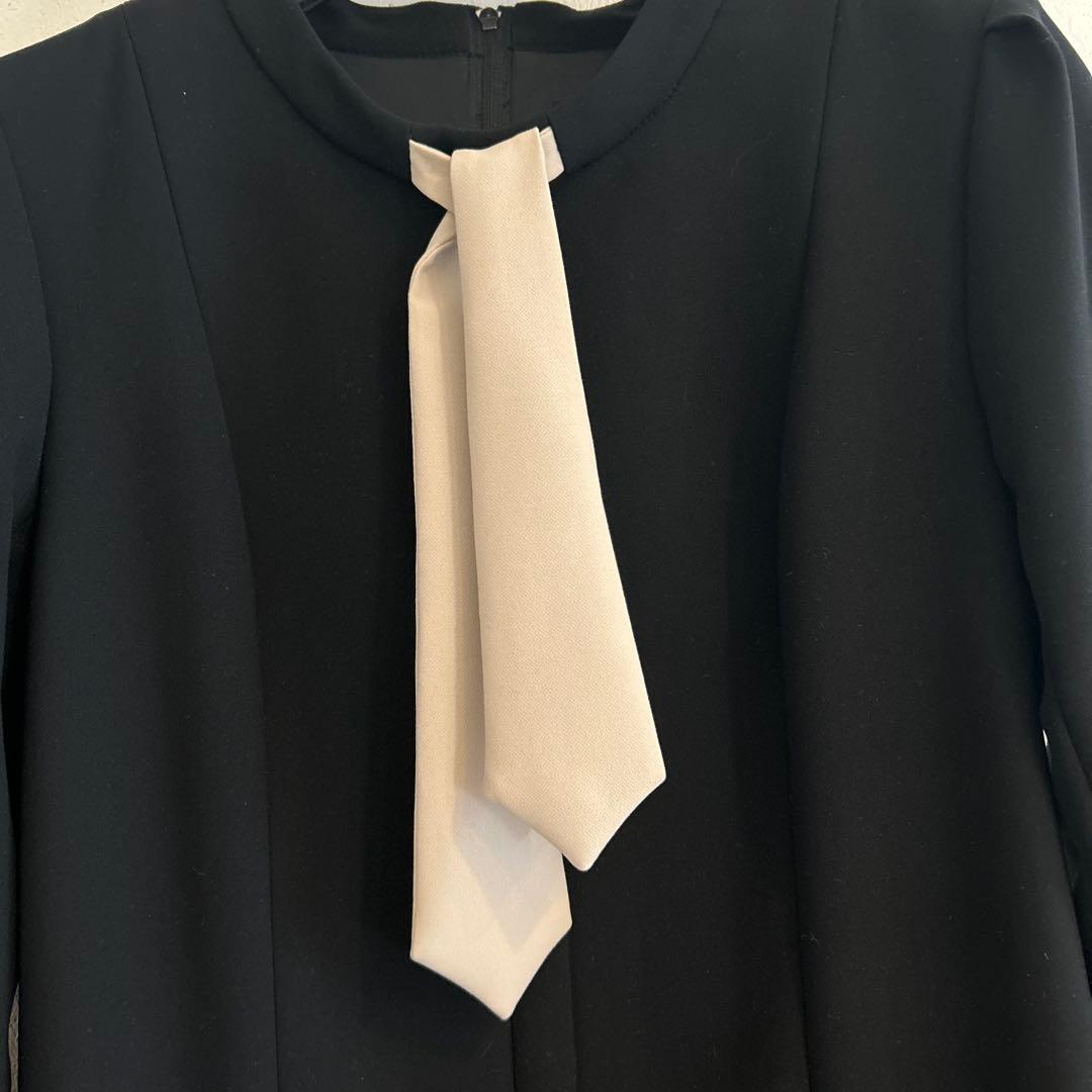 Rene 長袖　ボータイ　ワンピース　36