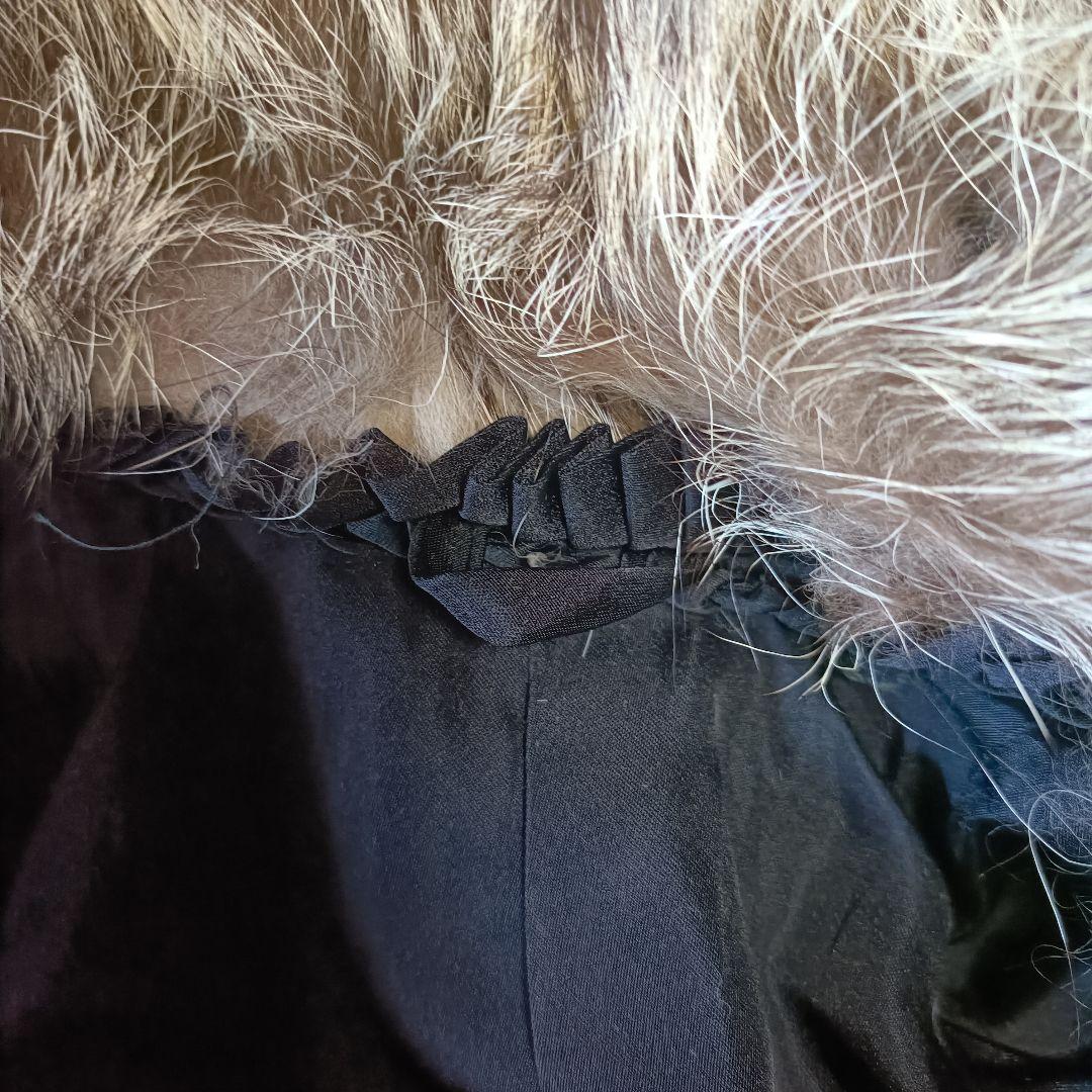 グレー系ファーコート ショート丈