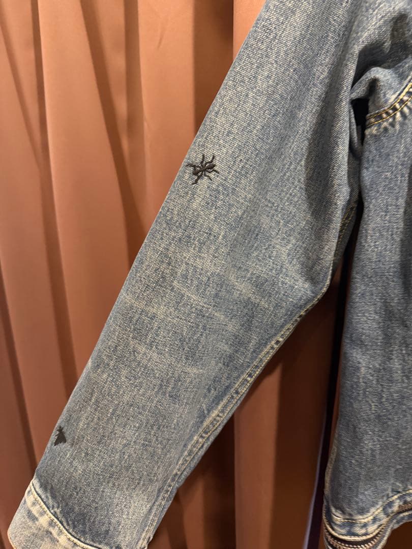 UNDERCOVER PRE ユーズド加工虫刺繍デニムジャケット　サンプル