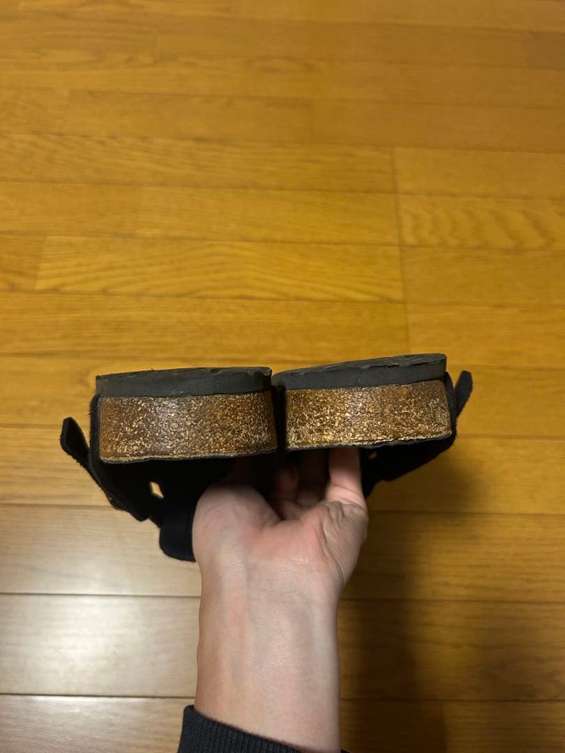Birkenstock 黒 ボストン44