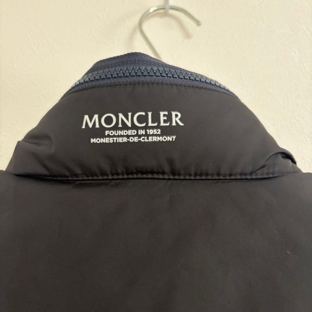 【美品サイズ3】モンクレール ORTAC GILET ダウンベスト ネイビー 黒