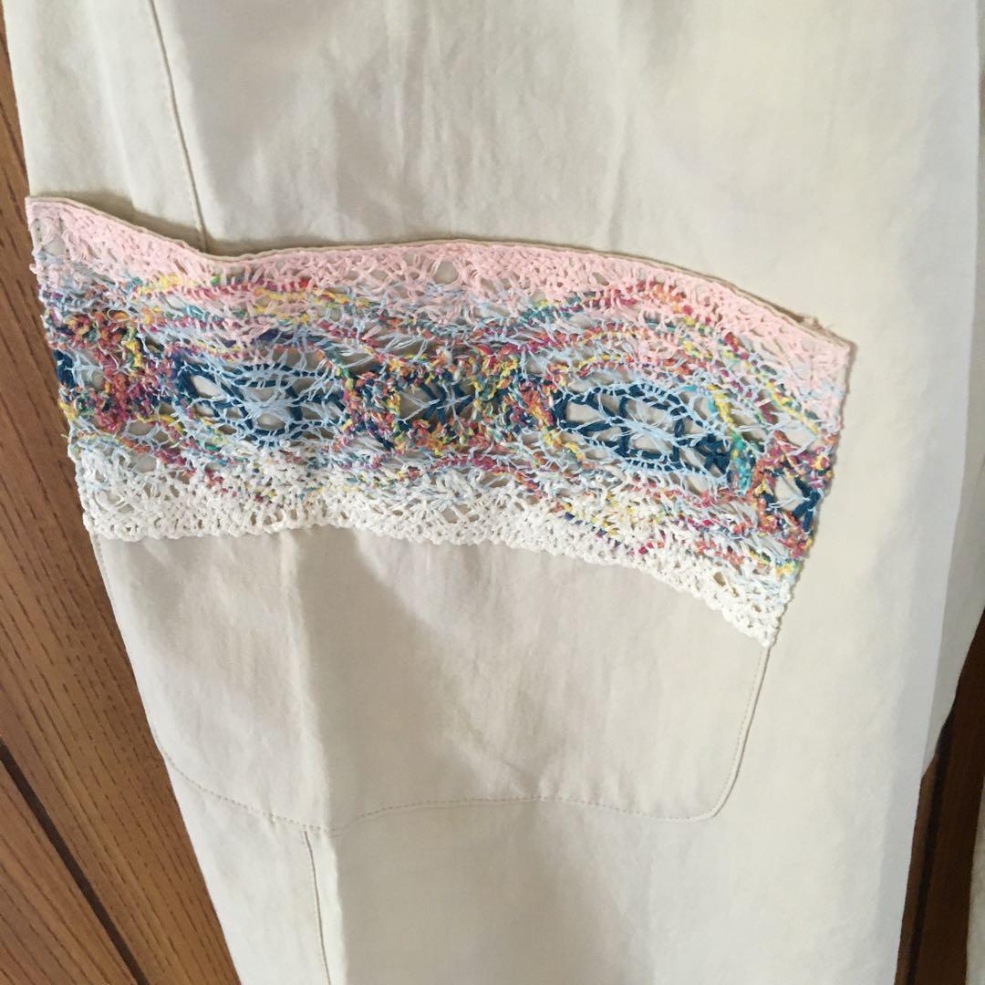 佐藤繊維、M &KYOKOのパンツ、新品、試着なし、上品で華やか