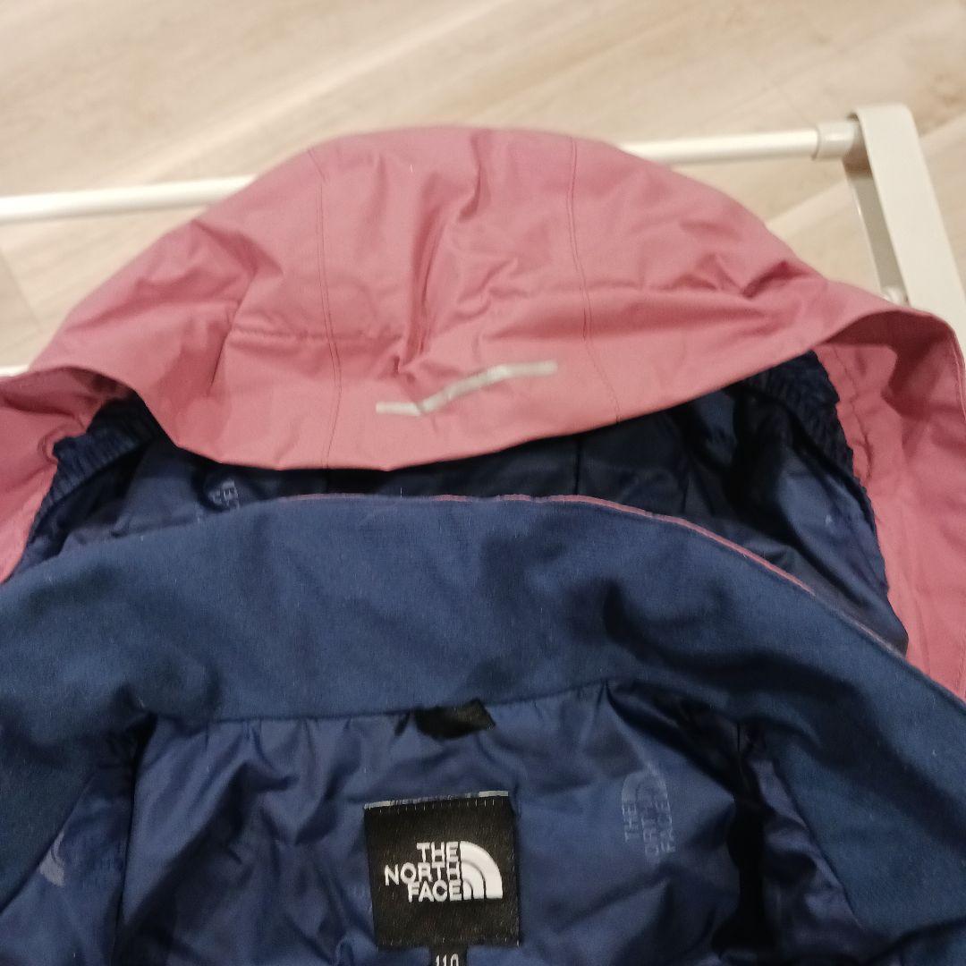 ノースフェイス　 スノーウェア110cm つなぎ　ピンク　女の子