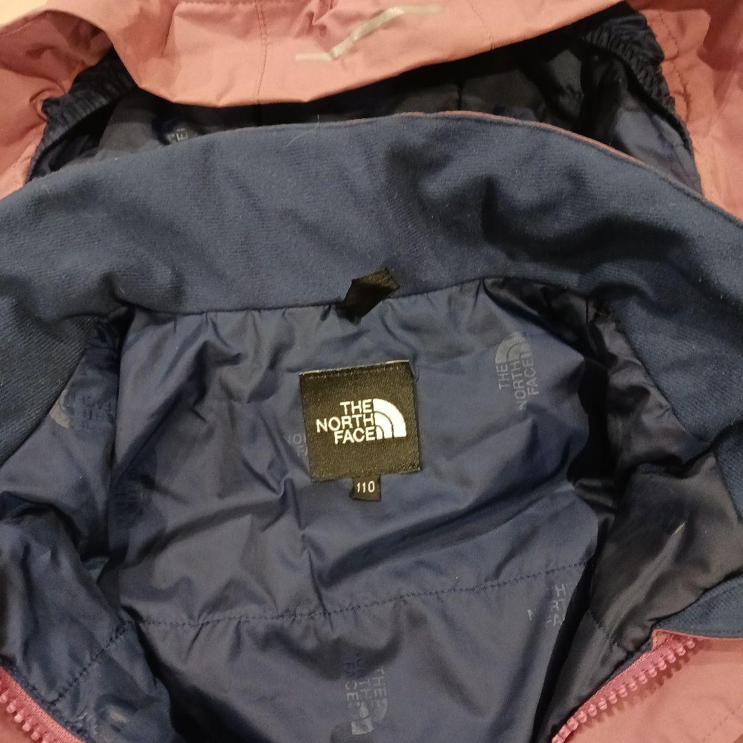 ノースフェイス　 スノーウェア110cm つなぎ　ピンク　女の子