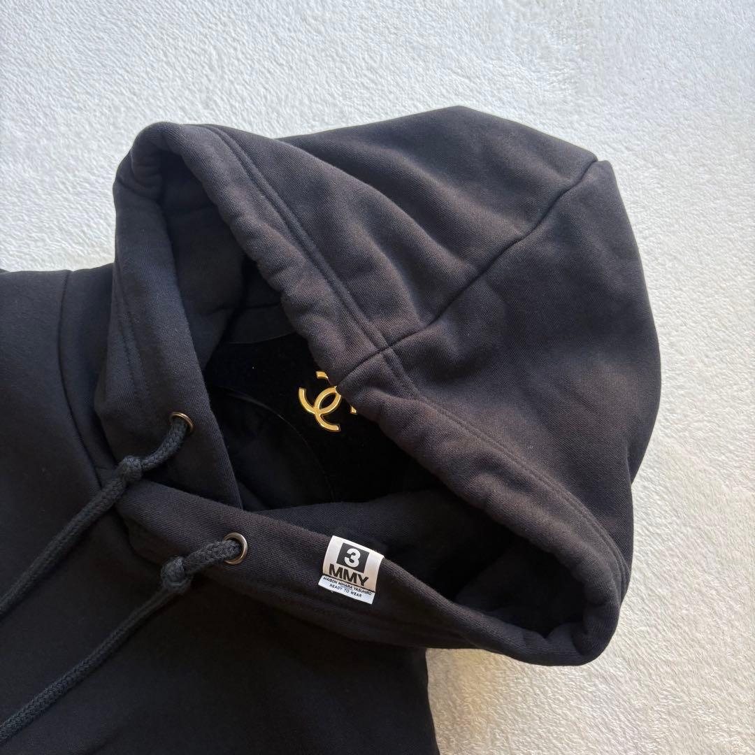 【美品✨】ミハラヤスヒロ ウエストタックフーディー パーカー ジップ 黒