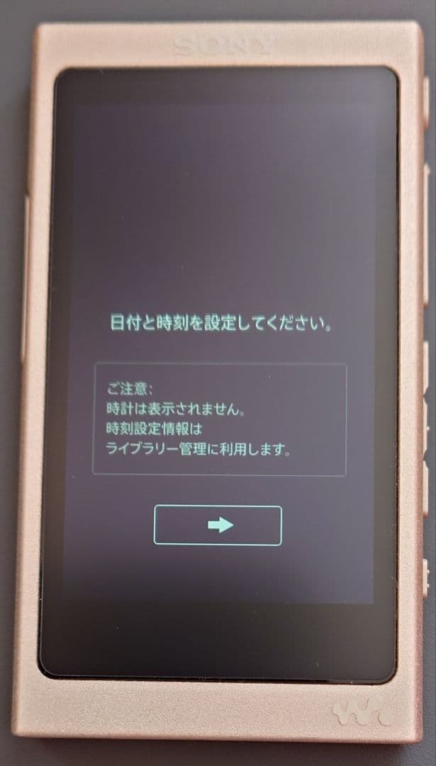 ウォークマン nw-a45hn ペールゴールド