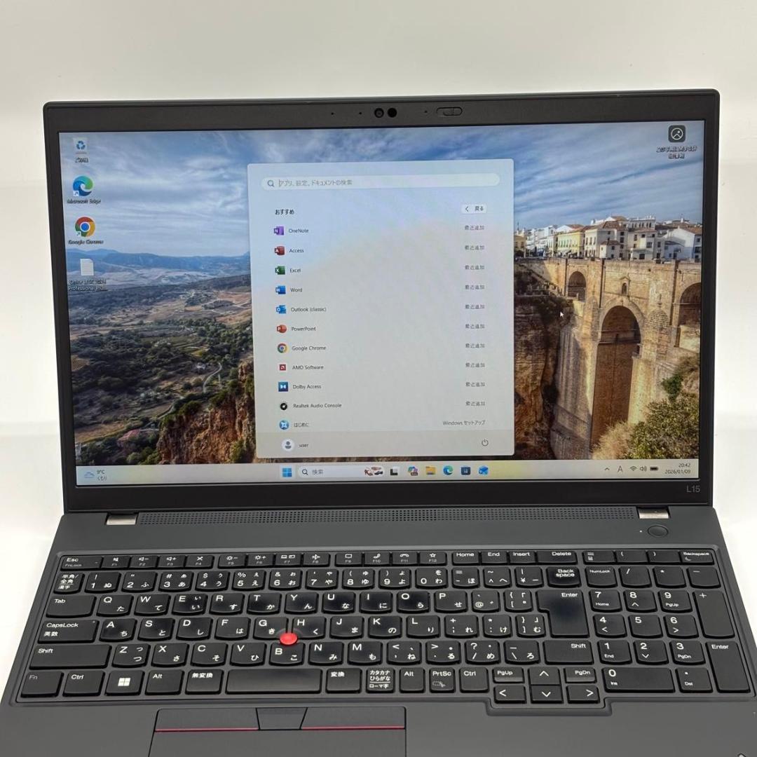 Windowsノート本体 ThinkPad L15 Gen3 AMD Ryzen5 PRO 5675U 1