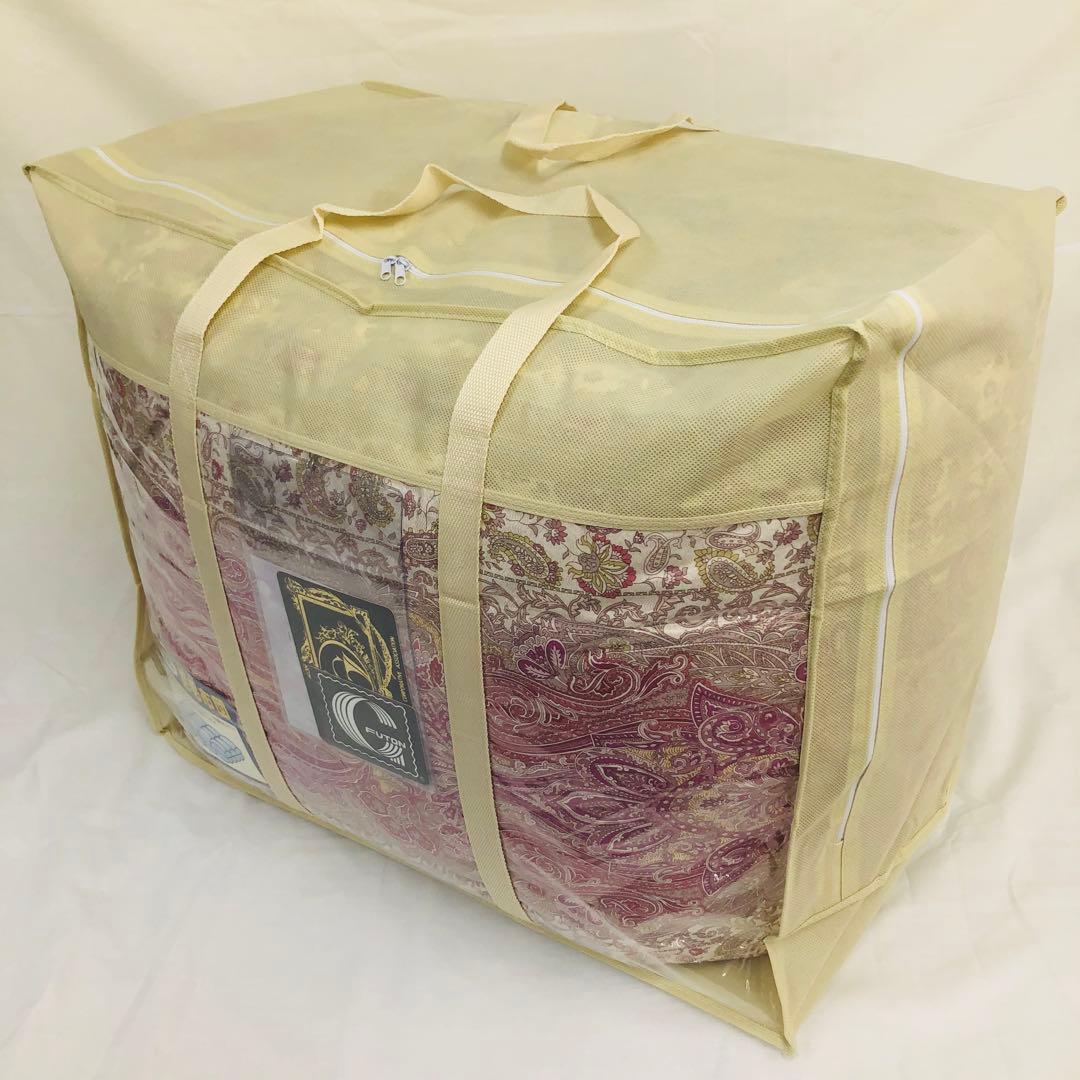 羽毛布団 シングル ハンガリー産ホワイトマザーダック プレミアム ピンク