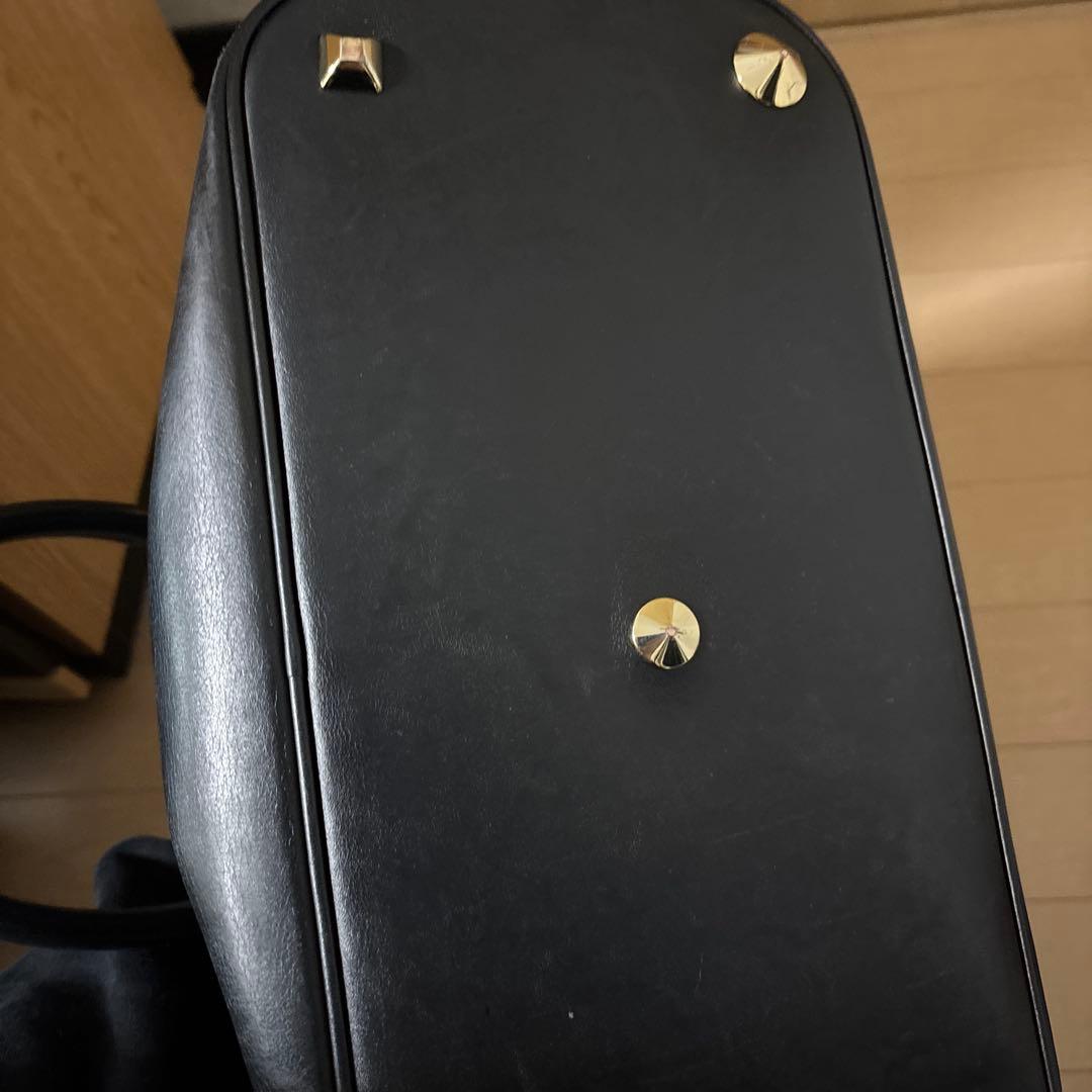 メゾンマルジェラ 5AC ハンドバッグ レザー 鍵 チャーム　ミディアム　黒