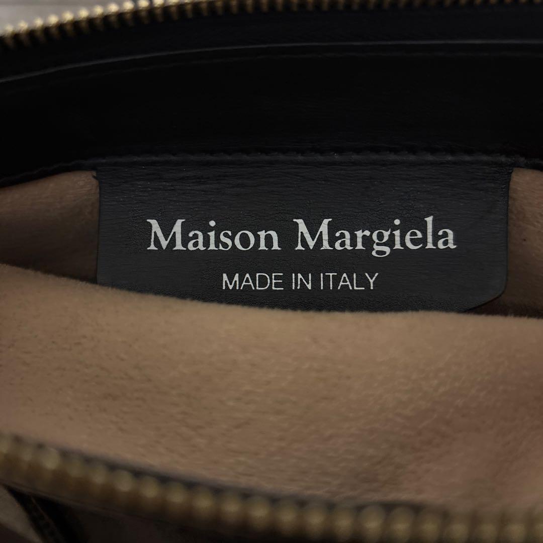 メゾンマルジェラ 5AC ハンドバッグ レザー 鍵 チャーム　ミディアム　黒