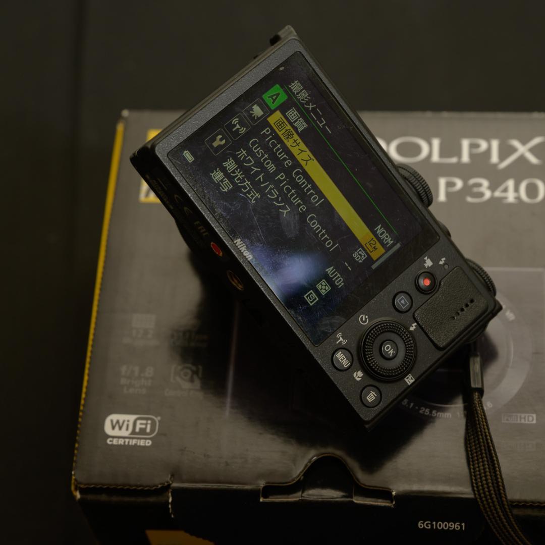 Nikon P340 フルセット 動作良好・予備バッテリー付