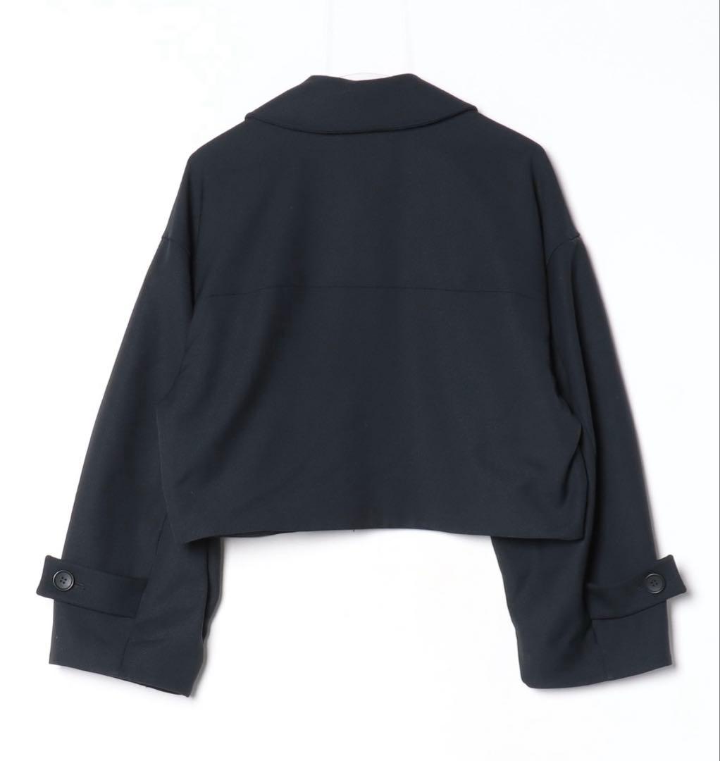 CLANE バルキースリーブクロップドジャケット