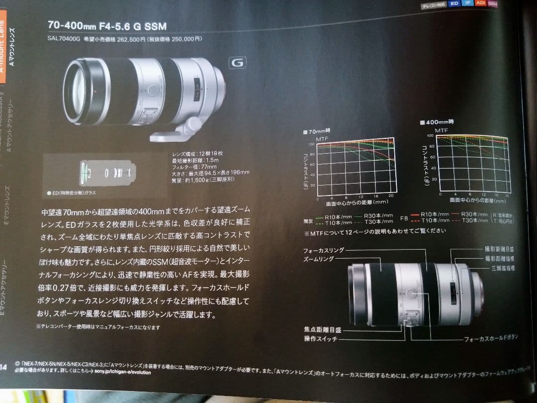 「歳末特価」【美品】SONY SAL70400g【HOYA製フィルター付】