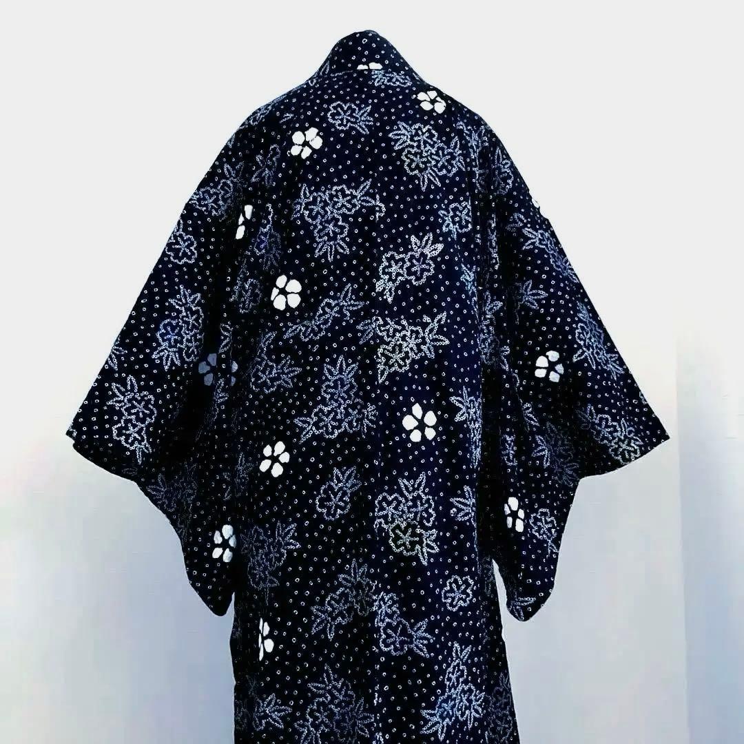 浦島太郎 やまと誂　有松絞り浴衣　手縫い　上質　No.2-w-18