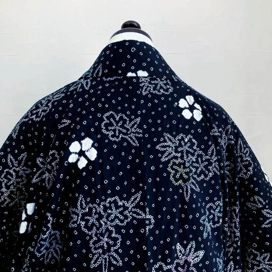 浦島太郎 やまと誂　有松絞り浴衣　手縫い　上質　No.2-w-18