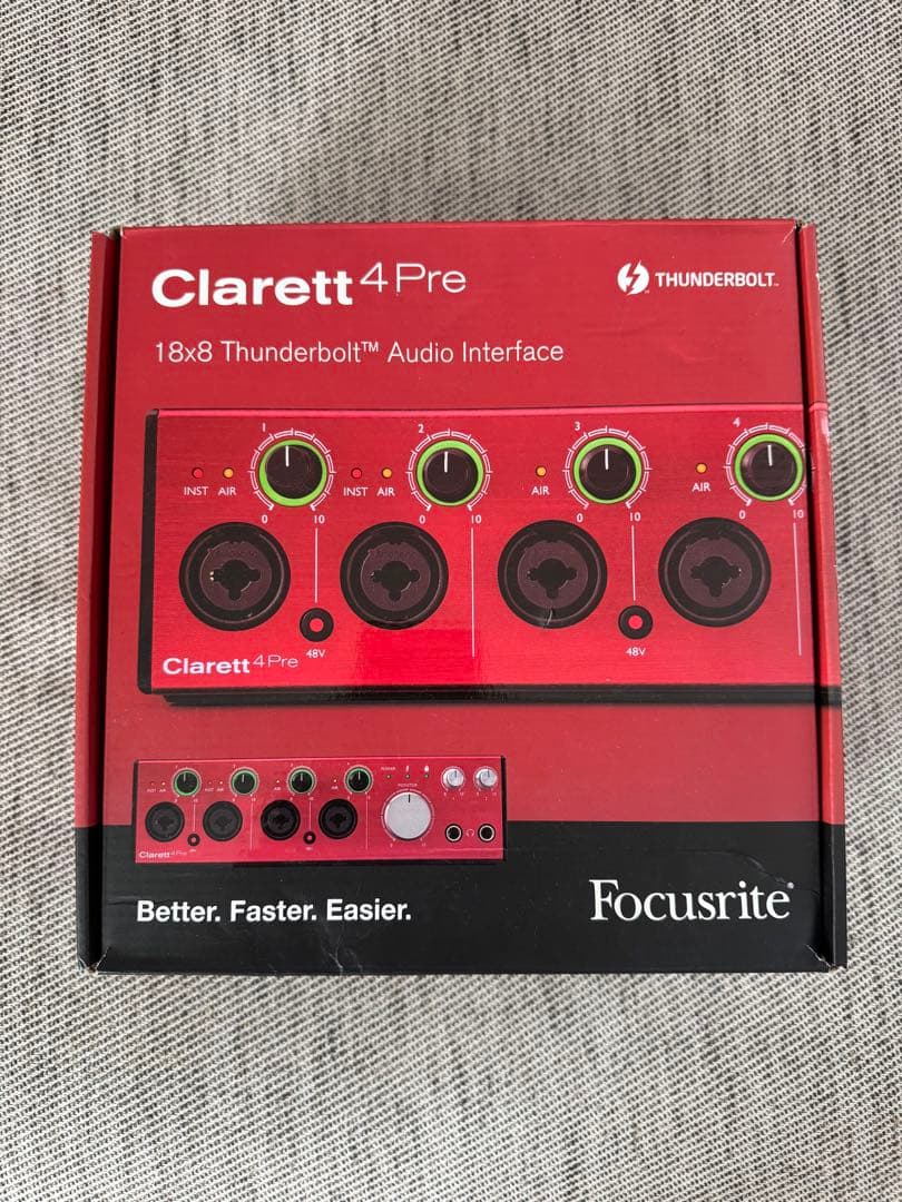 Focusrite Clarett 4Pre オーディオインターフェース DTM