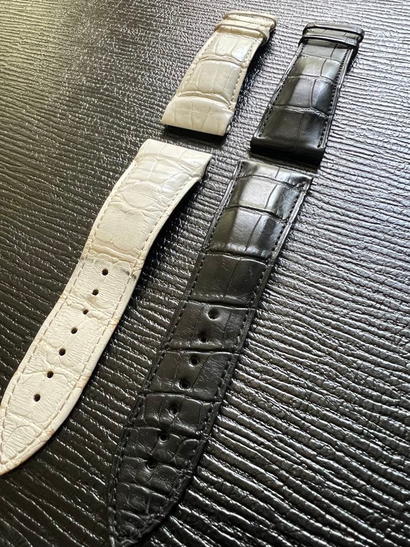 正規品 フランクミュラー クロコ革ベルト 2本セット 27mmコルテス