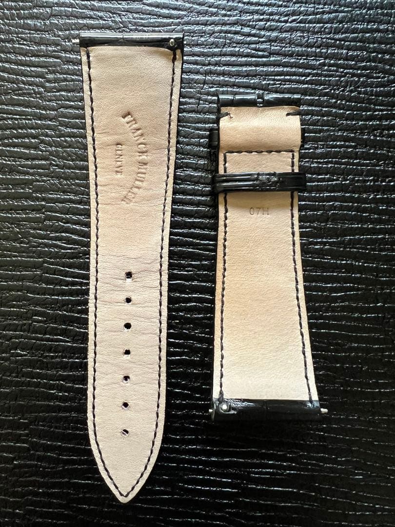 正規品 フランクミュラー クロコ革ベルト 2本セット 27mmコルテス