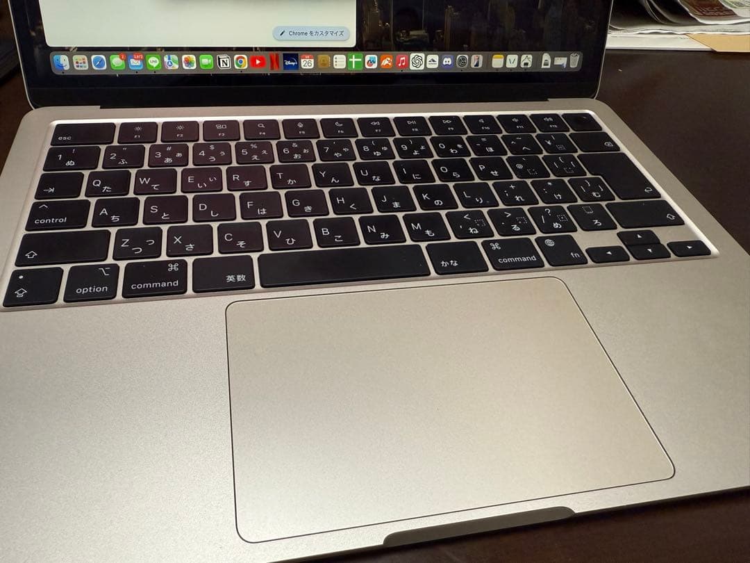 キズなし放充電11回☆MacBookAirM2 8GB 256GB スターライト