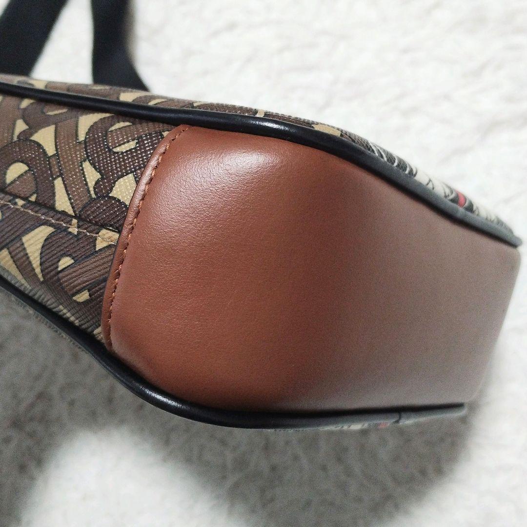 【美品】バーバリー ショルダーバッグ PVC 総柄 TBモノグラム ユニセックス