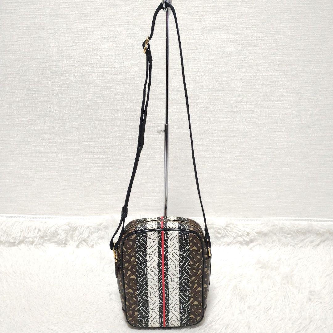 【美品】バーバリー ショルダーバッグ PVC 総柄 TBモノグラム ユニセックス