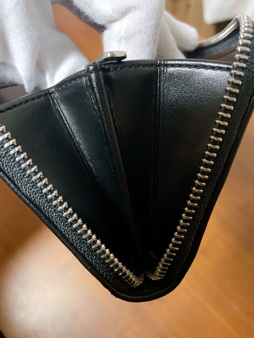 ★未使用★ COACH 長財布 レザー メンズウォレット 黒×灰