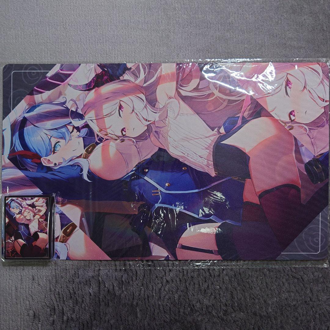 α1 ブルーアーカイブ くっつく二人 天雨アコ&空崎ヒナ スリーブ&プレイマット